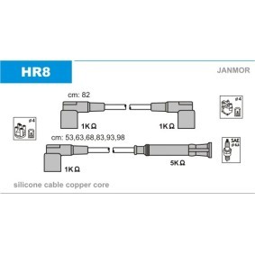 Compre Jogo de cabos de ignição da JANMOR HR8 a um preço baixo por 53,73 €
