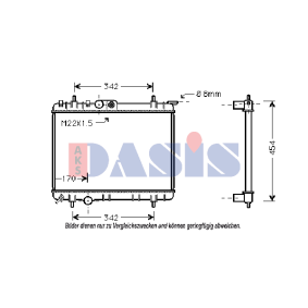 Achetez des Radiateur du moteur AKS DASIS 161470N à prix pour 44,43 €