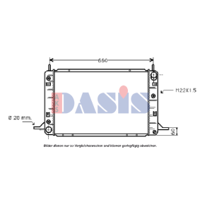 Achetez des Radiateur de chez AKS DASIS en ligne pour Scorpio Mk1 Break (GGE) à prix modérés