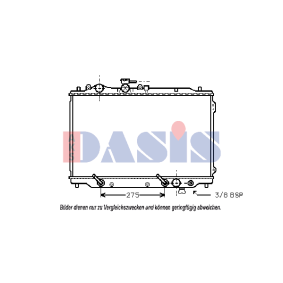 Achetez des Radiateur du moteur AKS DASIS 110210N à prix pour 109,81 €