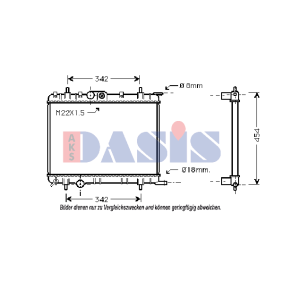 Achetez des Radiateur du moteur AKS DASIS 061040N à prix pour 71,50 €