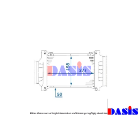 Achetez des Intercooler AKS DASIS 058017N à prix pour 158,66 €