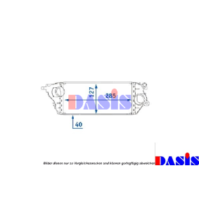 Achetez des Intercooler AKS DASIS 058018N à prix pour 154,77 €