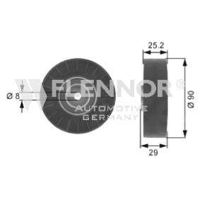 Comprar Polea inversión / guía, correa poli V de FLENNOR FU20909 a bajo precio de 33,09 €