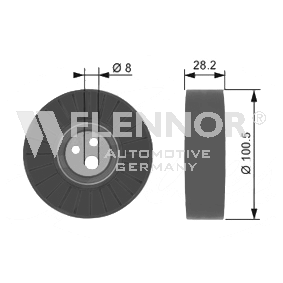 Compre Rolo tensor, correia trapezoidal estriada da FLENNOR FU21993 a um preço baixo por 53,92 €