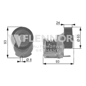 Compre Rolo tensor, correia trapezoidal estriada da FLENNOR FA20936 a um preço baixo por 39,41 €