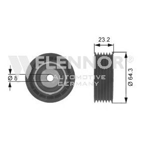 Comprar Polea inversión / guía, correa poli V de FLENNOR FU23490 a bajo precio de 30,84 €
