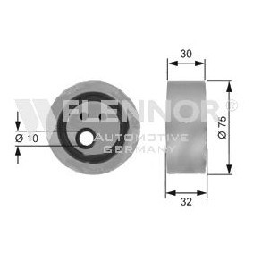 Compre Rolo tensor, correia trapezoidal estriada da FLENNOR FS21909 a um preço baixo por 71,98 €