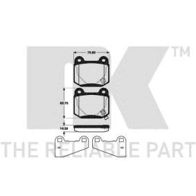 Acquista Kit pastiglie freni da NK 221511 a buon mercato per soli 19,99 €