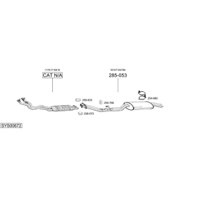 Køb Forreste lyddæmper af BOSAL 285-697 til den lave pris 1269,35 DKK
