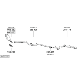 Køb Mellempotte af BOSAL 115-801 til den lave pris 346,24 DKK