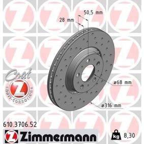 Bremsscheibe für VOLVO von ZIMMERMANN
