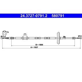 Acquista Cavo freno a mano da ATE 24.3727-0791.2 a buon mercato per soli 24,62 €