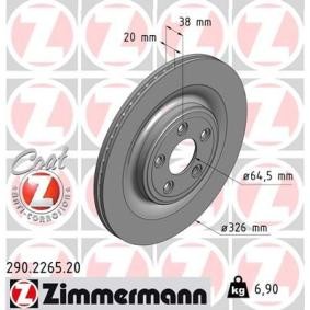 Bremsscheibe 290.2265.20 von ZIMMERMANN günstig für 59,60 € online kaufen