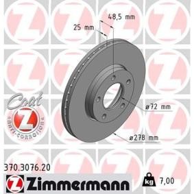 Bremsscheibe 370.3076.20 von ZIMMERMANN günstig für 57,80 € online kaufen