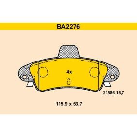 Compre Pastilhas de travão da Barum BA2276 a um preço baixo por 83,34 €