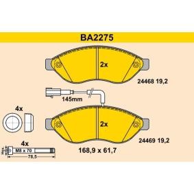 Köp Bromsbelägg av Barum BA2275 till det låga priset 1066,65 kr