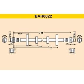 Compre Tubo flexível de travão da Barum BAH0022 a um preço baixo por 13,67 €