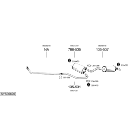 Køb Mellempotte af BOSAL 287-085 til den lave pris 422,75 DKK