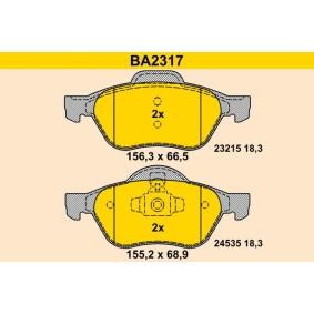 Achetez des Plaquettes de frein Barum BA2317 à prix pour 98,49 €