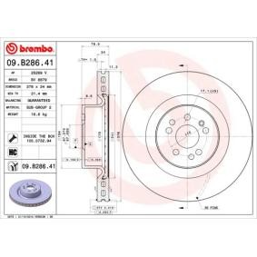 Osta Jarrulevy BREMBO:llä 09.B286.41 edullisesti hintaan 374,31 €