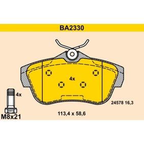 Comprar Juego de pastillas de freno de Barum BA2330 a bajo precio de 95,11 €