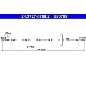 Acquista Cavo freno a mano da ATE 24.3727-0789.2 a buon mercato per soli 18,22 €