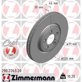Bremsscheibe 290.2263.20 von ZIMMERMANN günstig für 73,93 € online kaufen