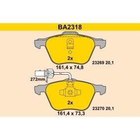 Compre Pastilhas de travão da Barum BA2318 a um preço baixo por 103,24 €