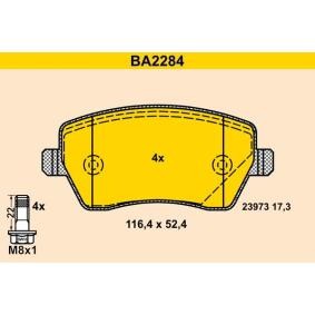 Achetez des Plaquettes de frein Barum BA2284 à prix pour 61,94 €