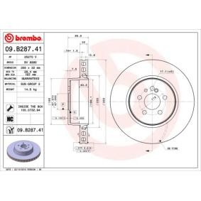 Osta Jarrulevy BREMBO:llä 09.B287.41 edullisesti hintaan 342,95 €