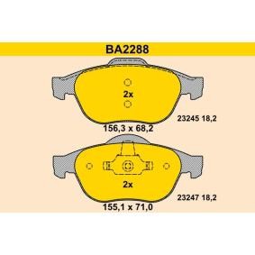 Achetez des Plaquettes de frein Barum BA2288 à prix pour 75,66 €