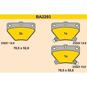 Comprar Juego de pastillas de freno de Barum BA2293 a bajo precio de 48,05 €