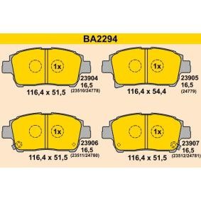 Comprar Juego de pastillas de freno de Barum BA2294 a bajo precio de 74,76 €