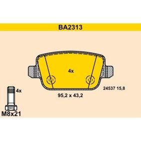 Compre Pastilhas de travão da Barum BA2313 a um preço baixo por 58,69 €