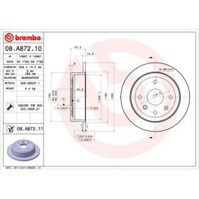 Bremsscheibe 08.A872.10 von BREMBO günstig für 49,47 € online kaufen