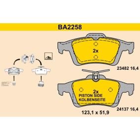 Köp Bromsbelägg av Barum BA2258 till det låga priset 825,40 kr
