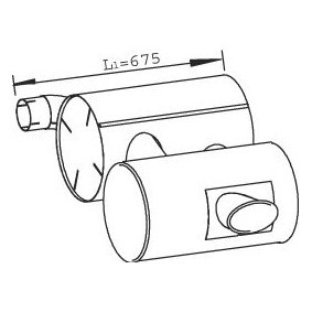 Endschalldämpfer 28449 für IVECO
