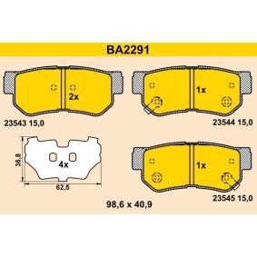Compre Pastilhas de travão da Barum BA2291 a um preço baixo por 59,73 €