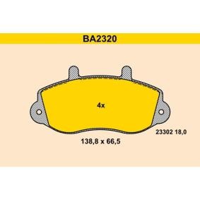Achetez des Plaquettes de frein Barum BA2320 à prix pour 68,81 €