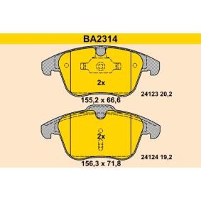 Compre Pastilhas de travão da Barum BA2314 a um preço baixo por 104,75 €