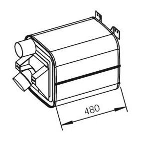 Mittelschalldämpfer 51330