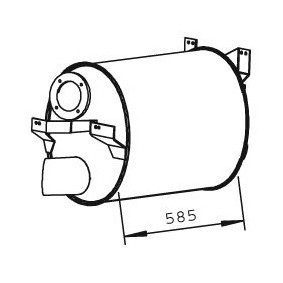 Mittelschalldämpfer 51333