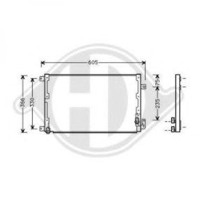 Klimakondensator 8302501 für ALFA ROMEO