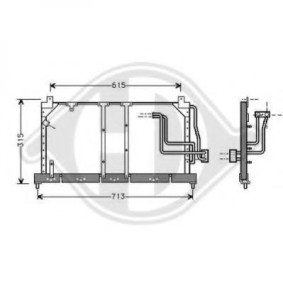 Klimakondensator 8126219 für OPEL