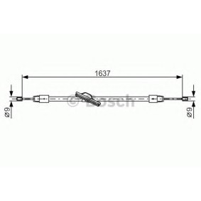 Comprar Cable de freno de mano de BOSCH 1 987 482 330 a bajo precio de 17,87 €