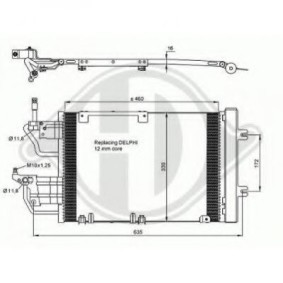 Klimakondensator 8180606 für OPEL