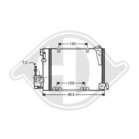 Klimakondensator 8180502 für OPEL