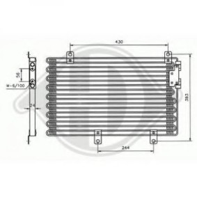 Klimakondensator 8304000 für ALFA ROMEO