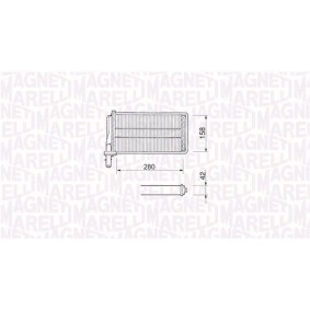 Achetez des Radiateur du moteur MAGNETI MARELLI 350213138800 à prix pour 343,23 €